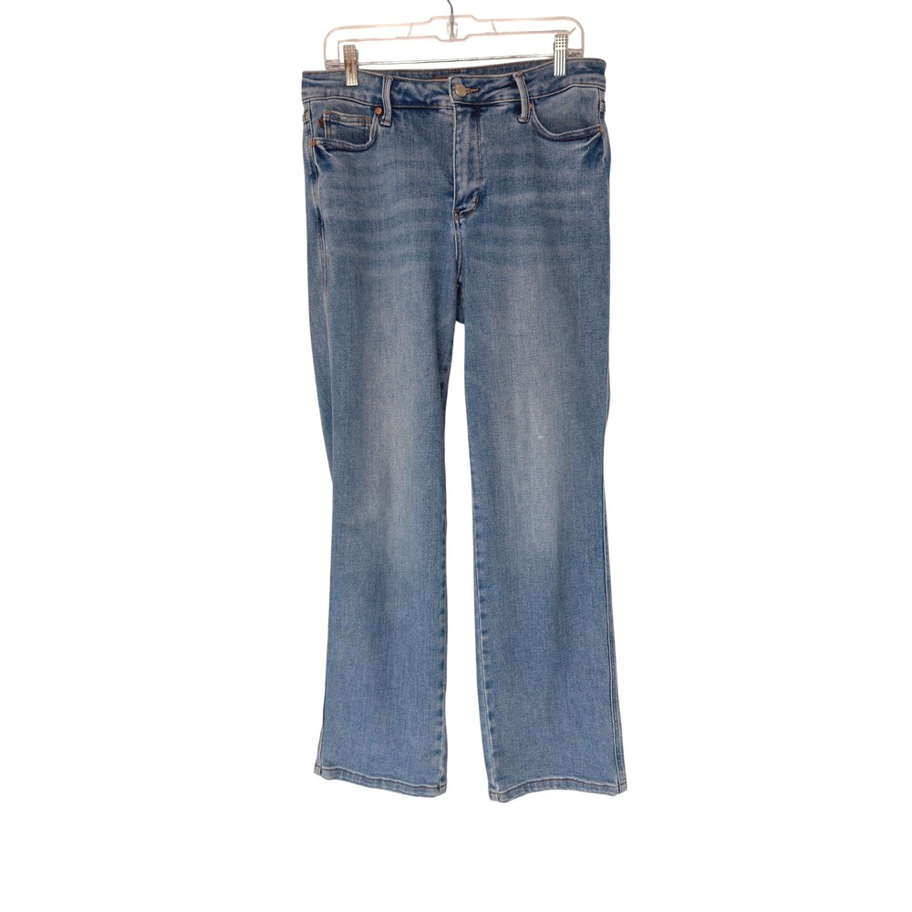 Judy Blue Morning Mist Mid-Rise Tummy Control Straight Leg Jeans Size 11/30‎